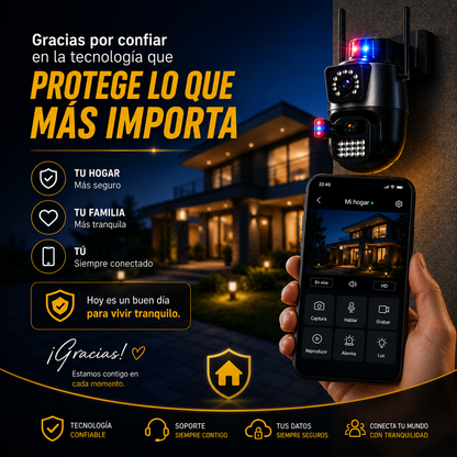 Cámara de Seguridad 360° GESKS que protege tu hogar desde tu celular+ ENVÍO GRATIS 🚚