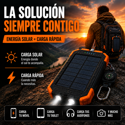 Power Bank Solar – Energía Extrema para Todas Tus Aventuras