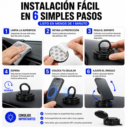 💫 ✨Soporte Magnético Ajustable para Celular – Diseño Premium 360°💫 ✨+ ENVÍO GRATIS 🚚