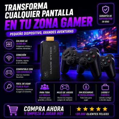 Game Stick- 20.000 Juegos Consolas Retro+ ENVÍO GRATIS 🚚