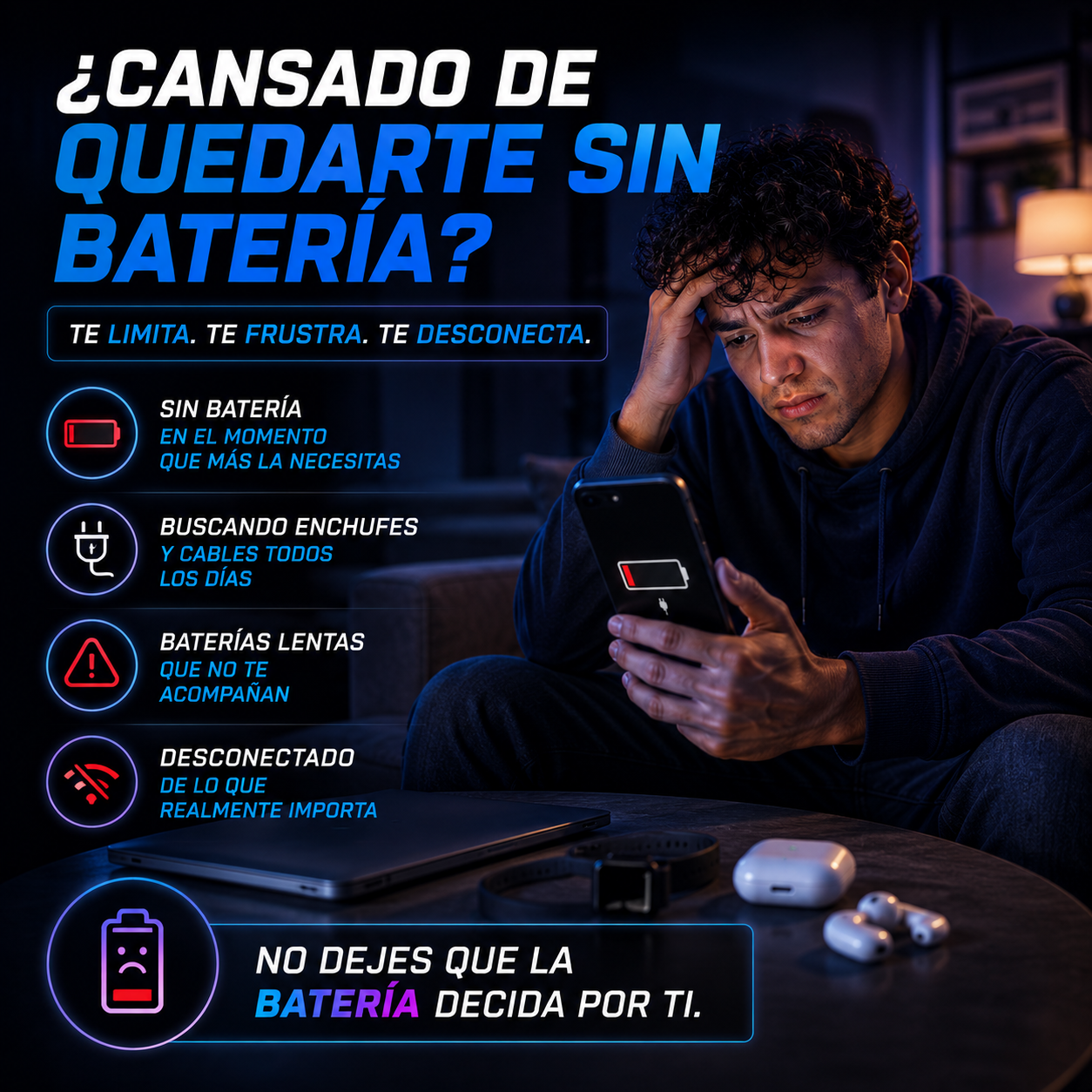 Batería Magsafe para productos Apple-Energía sin límites + ENVÍO GRATIS 🚚