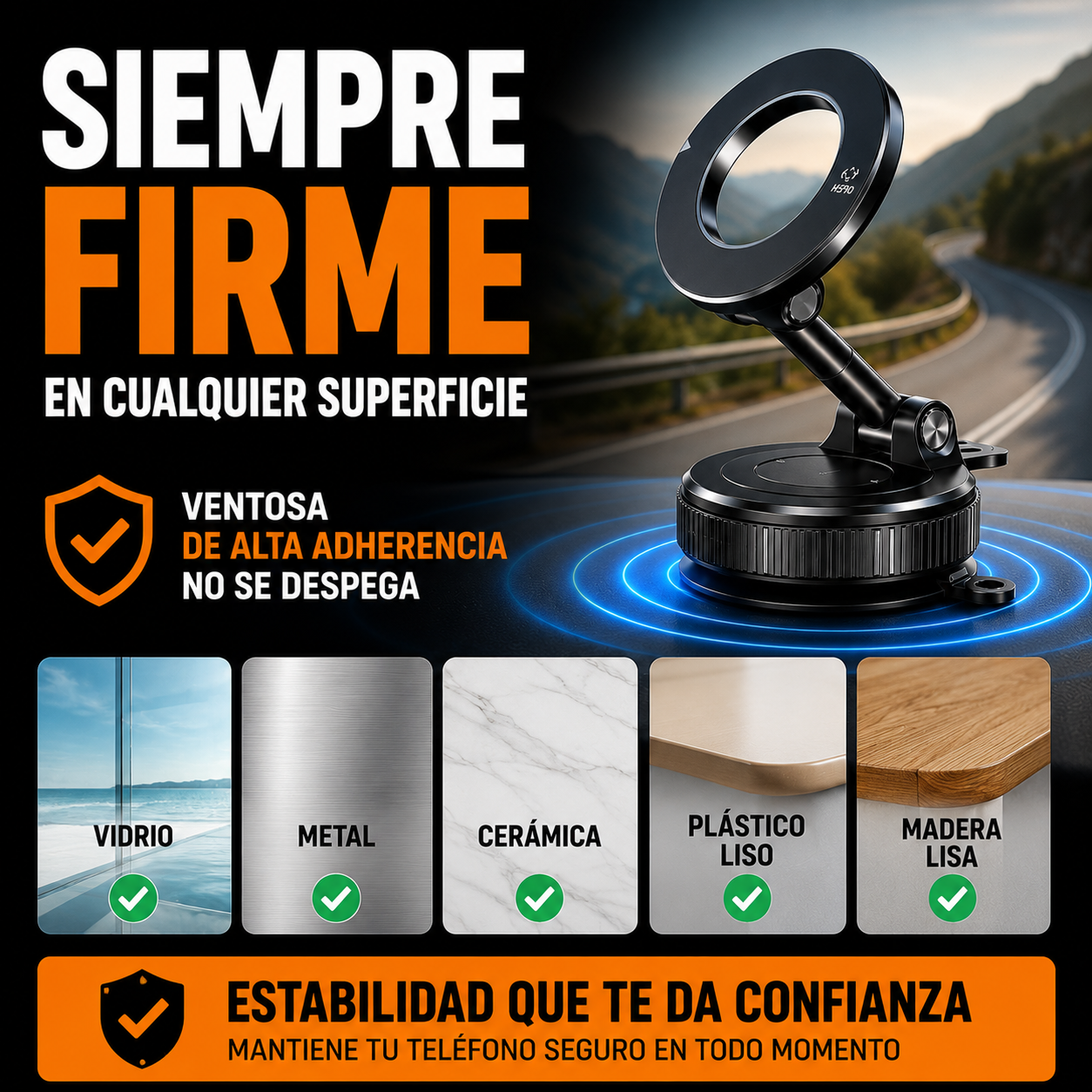 Soporte magnético celular Premium Rotativo multi propósito+ ENVÍO GRATIS 🚚