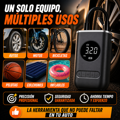 💫Inflador de Aire Portátil Recargable- Infla rápido y seguro💫 ✨+ ENVÍO GRATIS 🚚