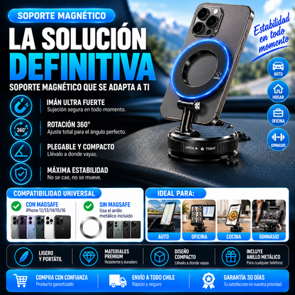 Soporte magnético celular Premium Rotativo multi propósito