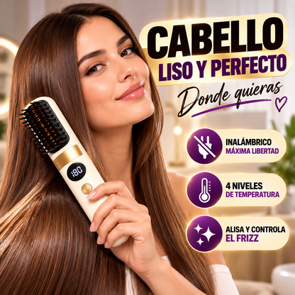 Cepillo Alisador Térmico inalámbrico