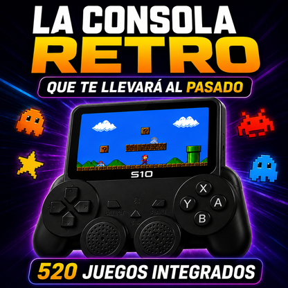 Consola Juegos Retro S10-520 Juegos+ ENVÍO GRATIS 🚚