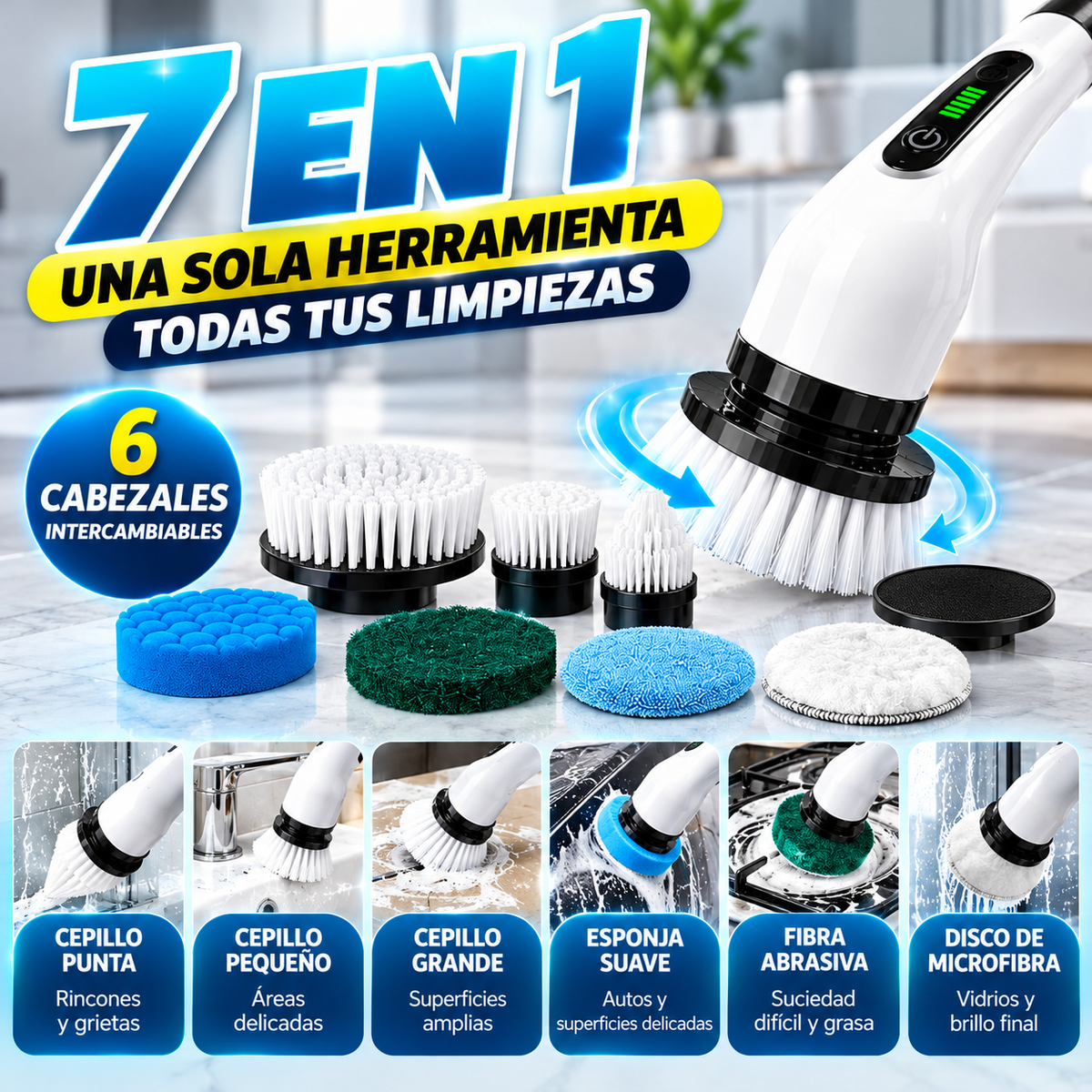 Cepillo de limpieza eléctrico multifuncional