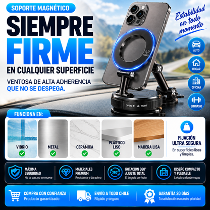 Soporte magnético celular Premium Rotativo multi propósito