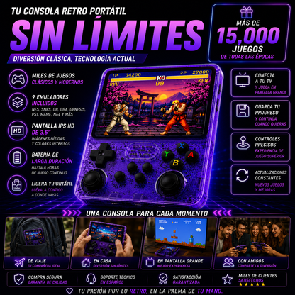 Consola R36S +15.000 Juegos Retro+ ENVÍO GRATIS 🚚