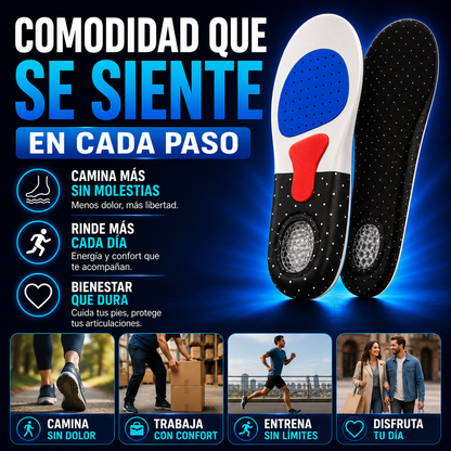 Plantillas Ortopédicas | Alivia Dolor de Pies y Fascitis Plantar + ENVÍO GRATIS 🚚