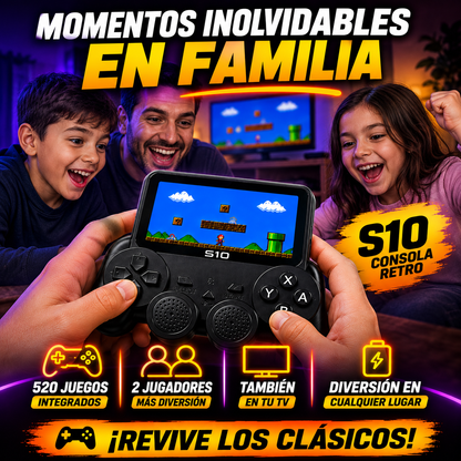 Consola Juegos Retro S10-520 Juegos+ ENVÍO GRATIS 🚚