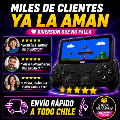 Consola Juegos Retro S10-520 Juegos+ ENVÍO GRATIS 🚚