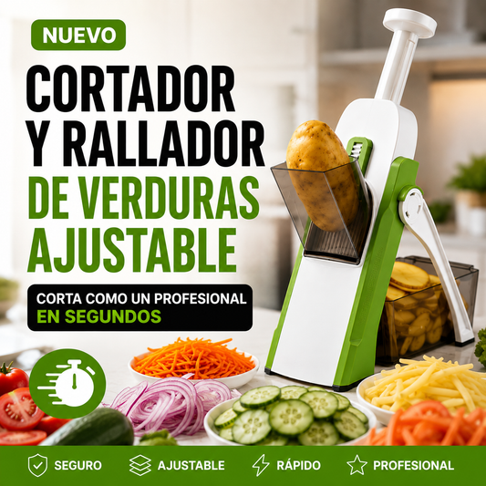 Cortador-Rallador Frutas y Vegetales+ ENVÍO GRATIS 🚚