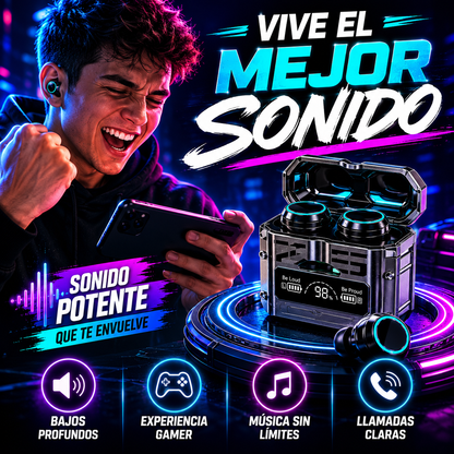 Audífonos Inalámbricos M25 TWS+ENVÍO GRATIS