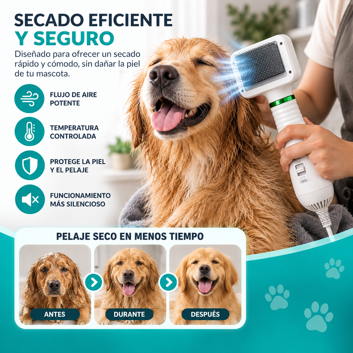Secador de Pelo para Mascotas