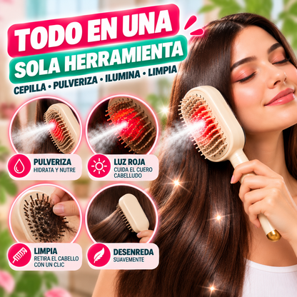 Cepillo Desenredador Capilar Vapor