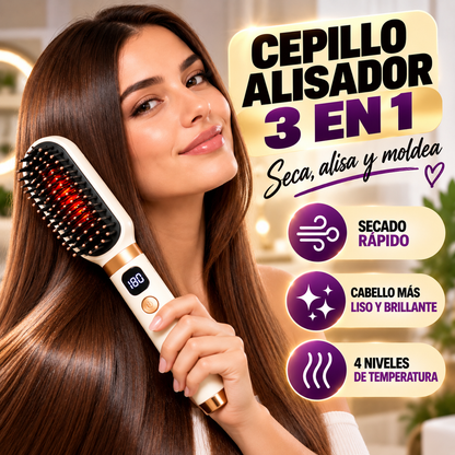 Cepillo Alisador Térmico inalámbrico