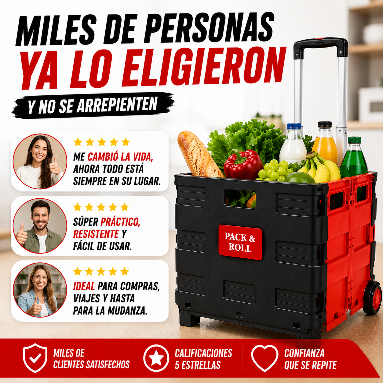 CARRITO PLEGABLE MULTIFUNCIONAL+ ENVÍO GRATIS 🚚