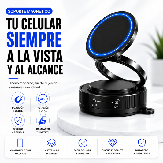 💫 ✨Soporte Magnético Ajustable para Celular – Diseño Premium 360°💫 ✨+ ENVÍO GRATIS 🚚