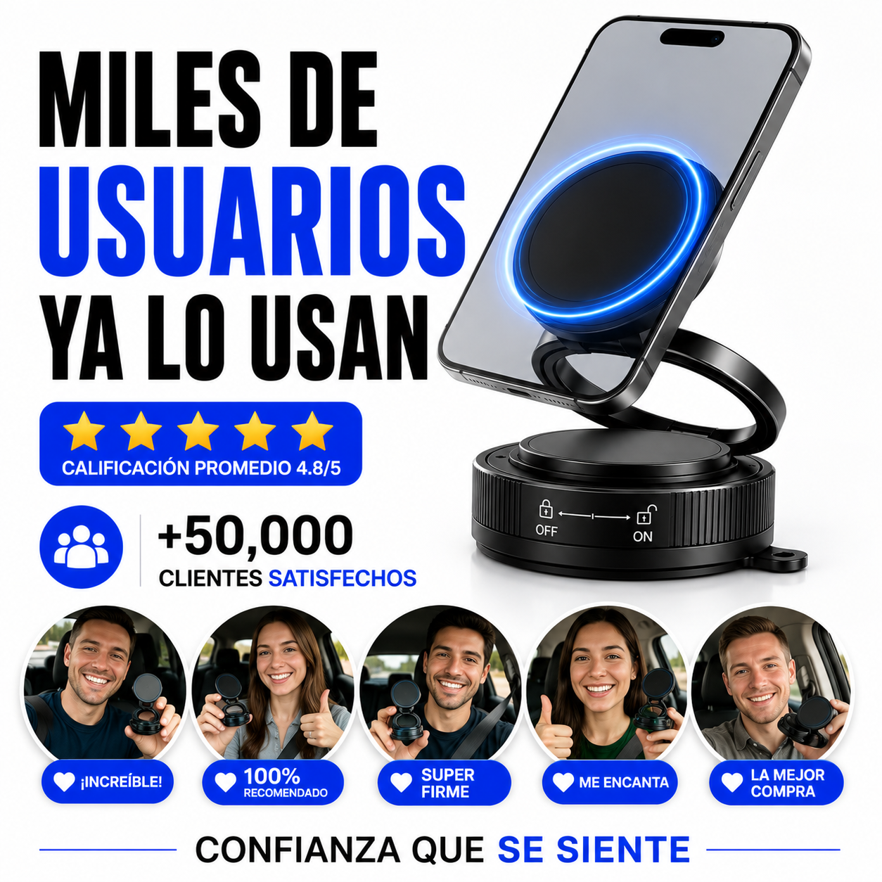 💫 ✨Soporte Magnético Ajustable para Celular – Diseño Premium 360°💫 ✨+ ENVÍO GRATIS 🚚