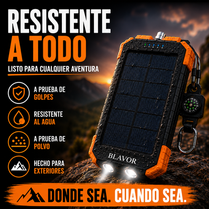 Power Bank Solar BLAVOR – Energía Extrema para Todas Tus Aventuras+ ENVÍO GRATIS 🚚
