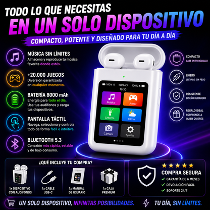 AUDIFONOS A98 POWER BANK PANTALLA TÁCTIL