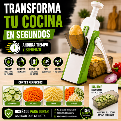Cortador-Rallador Frutas y Vegetales+ ENVÍO GRATIS 🚚