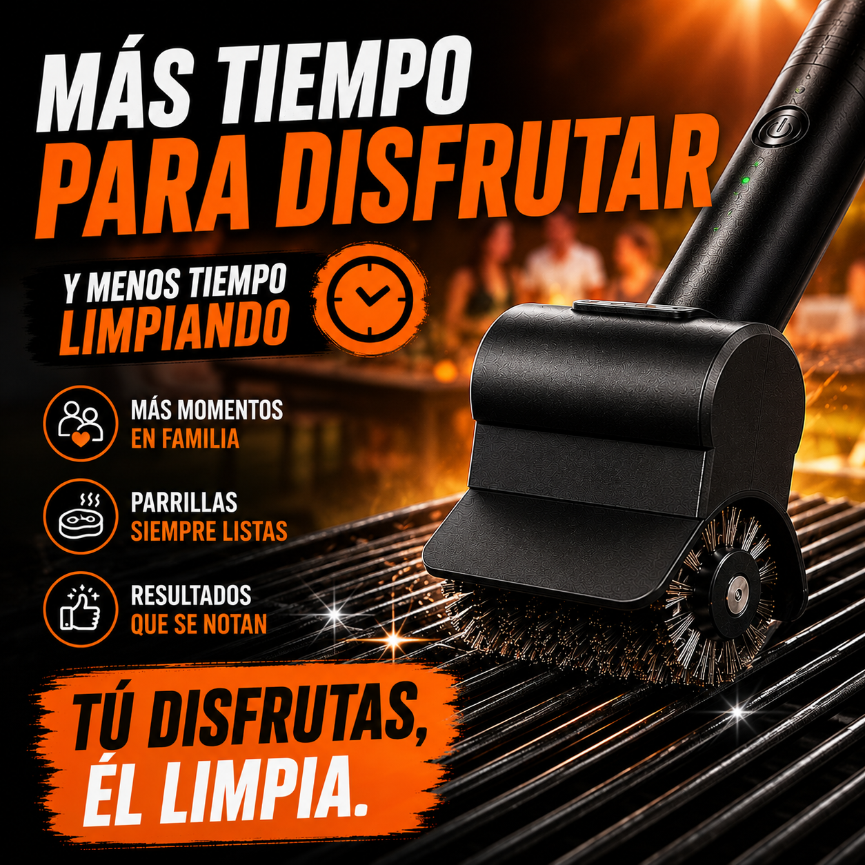 Cepillo Limpiador de Parrilla multipropósito+ ENVÍO GRATIS 🚚