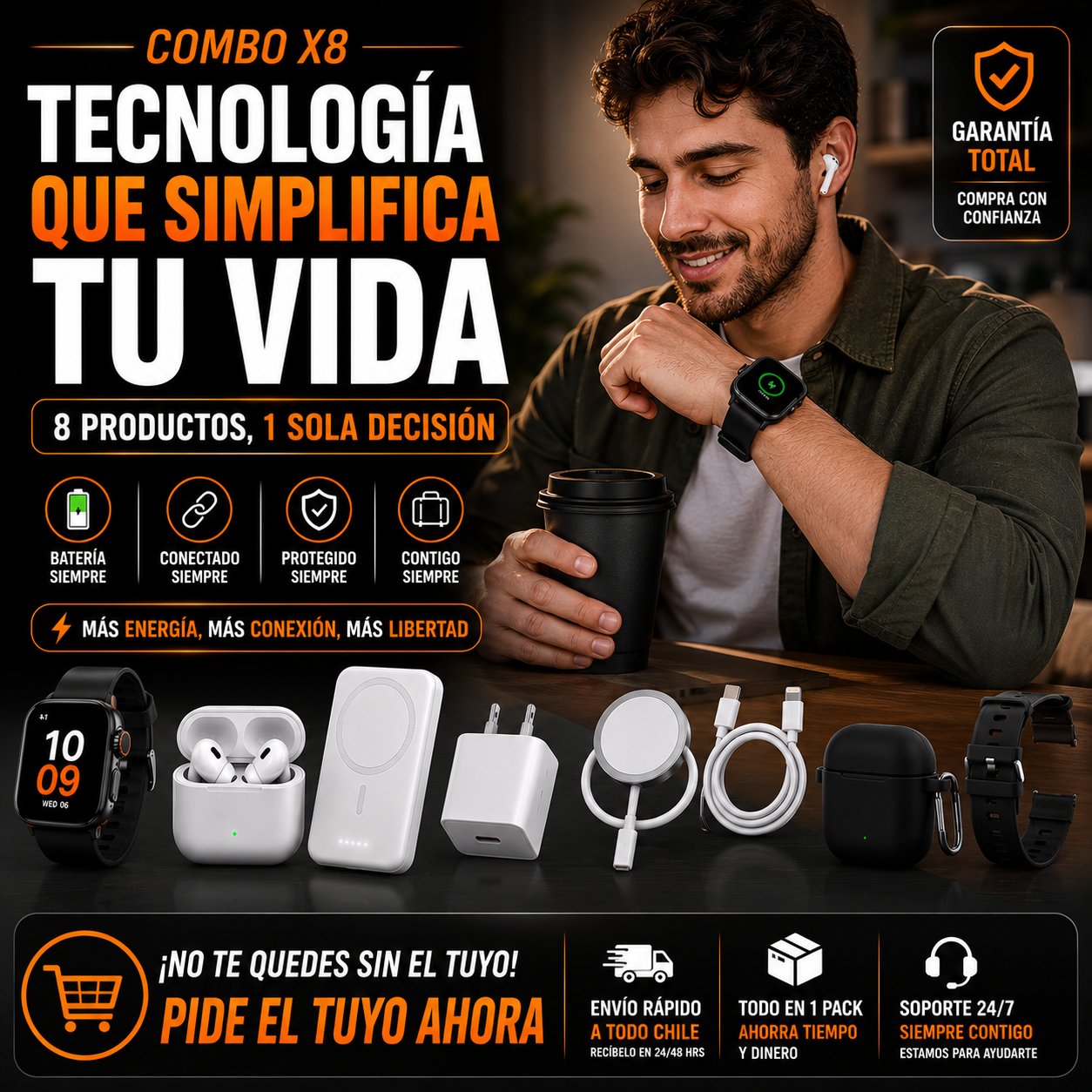 PACK X8 CONECTIVIDAD TOTAL