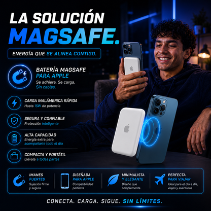 Batería Magsafe para productos Apple-Energía sin límites + ENVÍO GRATIS 🚚