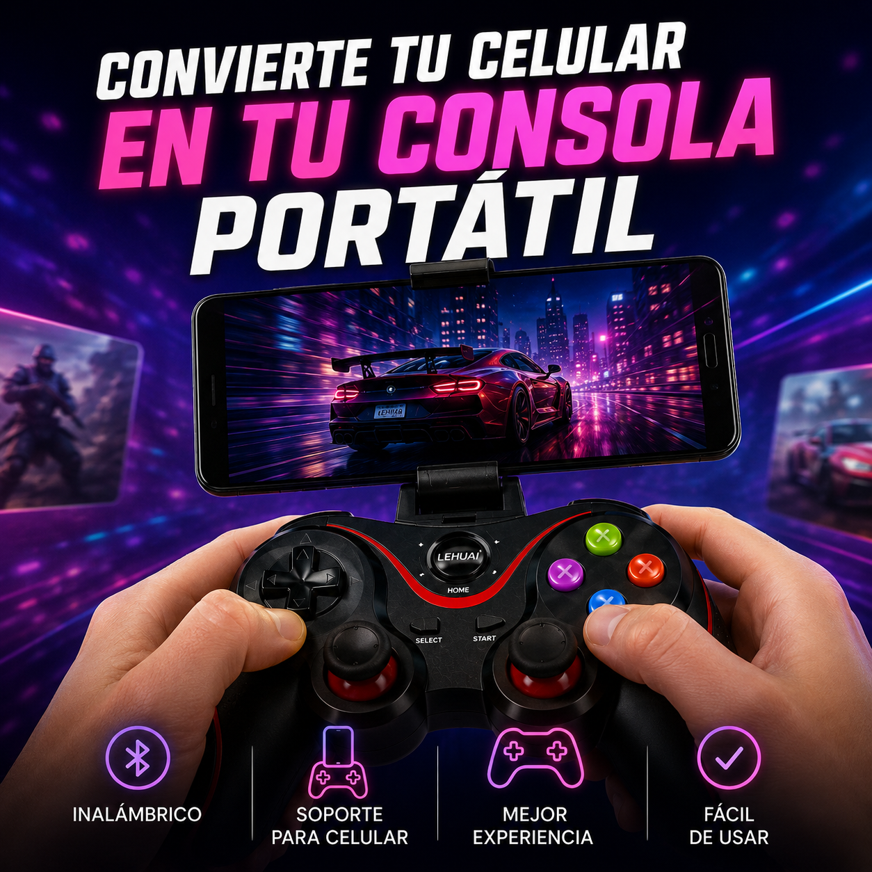 Control Gamer Bluetooth para celular