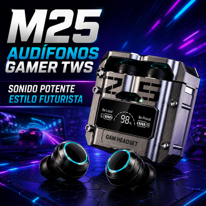 Audífonos Inalámbricos M25 TWS+ENVÍO GRATIS