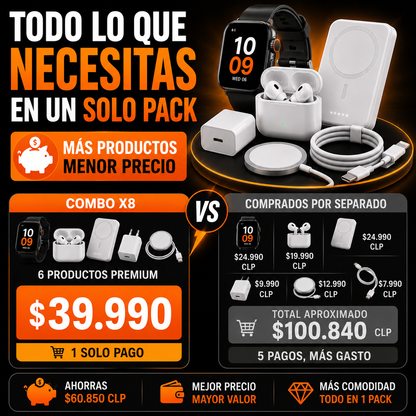 PACK X8 CONECTIVIDAD TOTAL