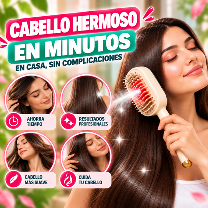 Cepillo Desenredador Capilar Vapor