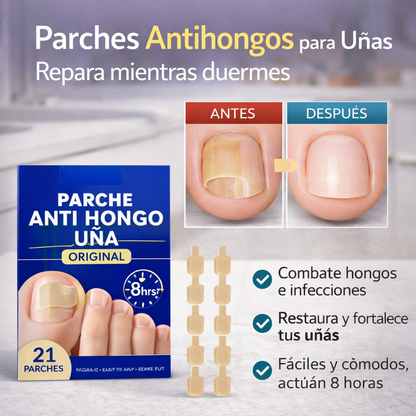 Parche Antihongos para Uñas y Pies – Sobre Azul