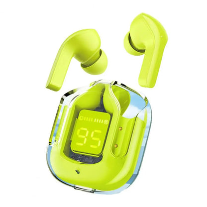 Auriculares inalámbricos Acefast TWS con Bluetooth 5.1, cascos deportivos ENC transparentes, pantalla Digital LED, sonido estéreo