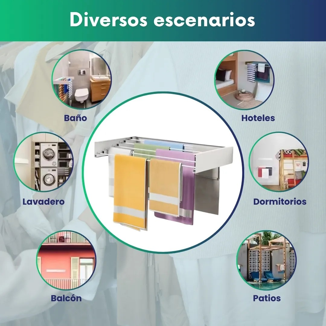 TENDEDERO DISCRETO PARED