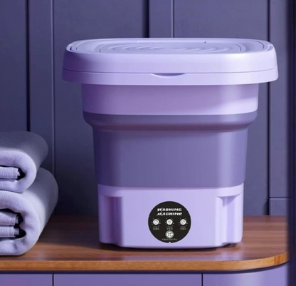 Lavadora Portátil Plegable con Esterilización por Luz Azul e Iones de Plata + ENVÍO GRATIS 🚚