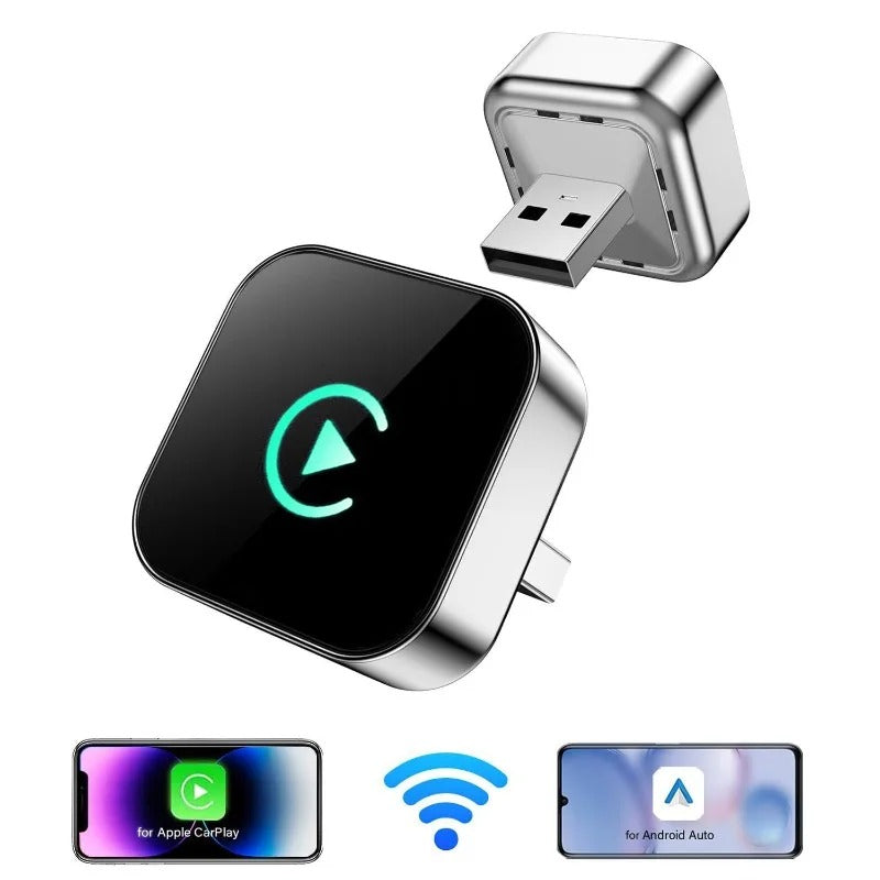 🔗 Adaptador Inalámbrico CarPlay / Android Auto USB – Plug & Play