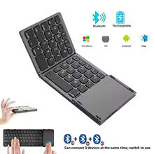 TECLADO BLUETOOTH PLEGABLE METÁLICO