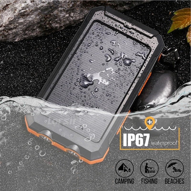POWER BANK CON CARGA SOLAR