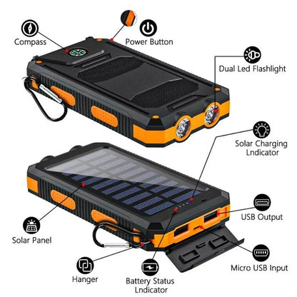 POWER BANK CON CARGA SOLAR