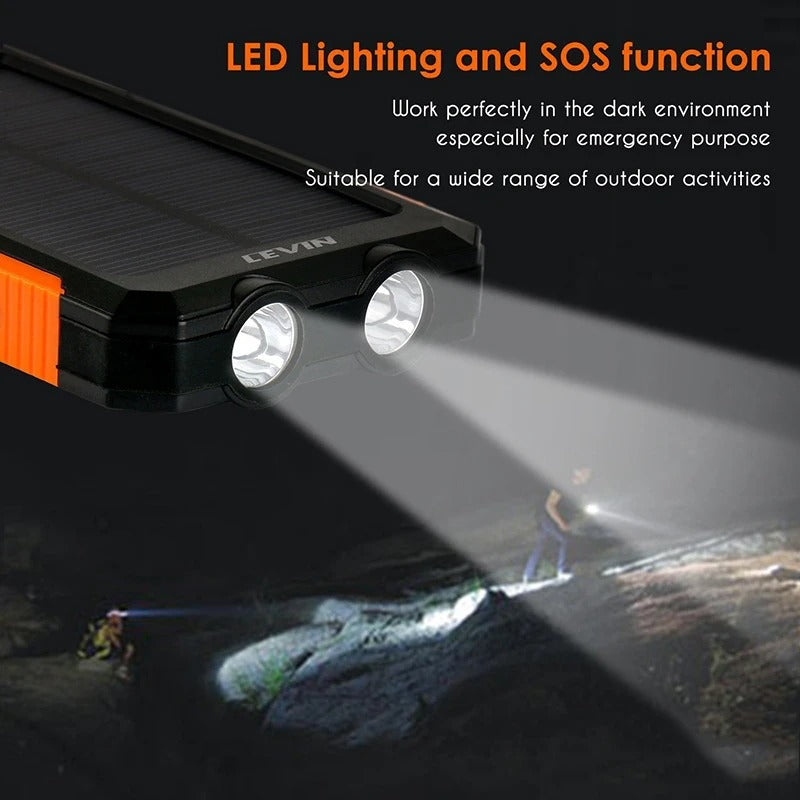 POWER BANK CON CARGA SOLAR