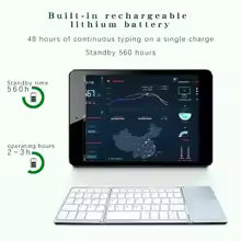 TECLADO BLUETOOTH PLEGABLE METÁLICO