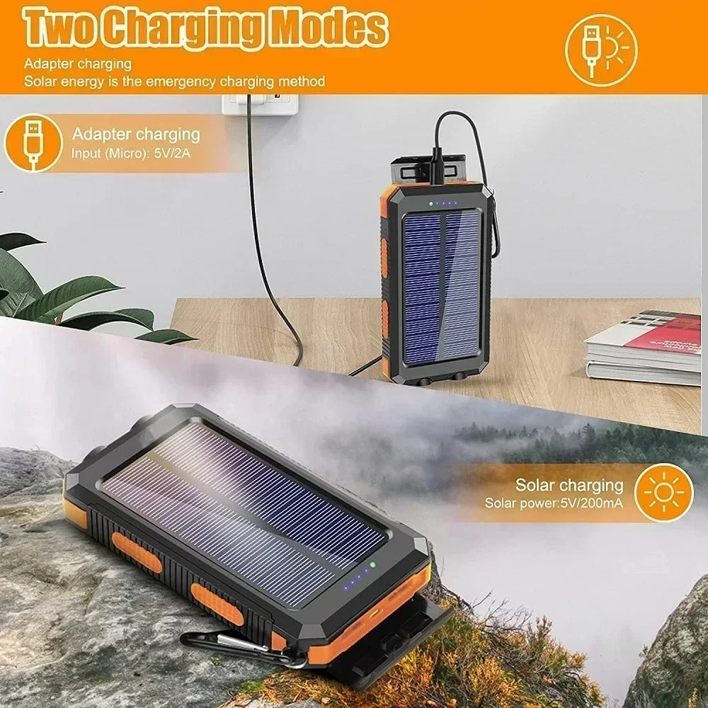 POWER BANK CON CARGA SOLAR