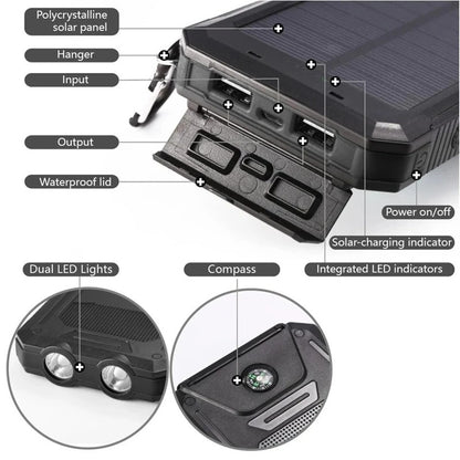 POWER BANK CON CARGA SOLAR