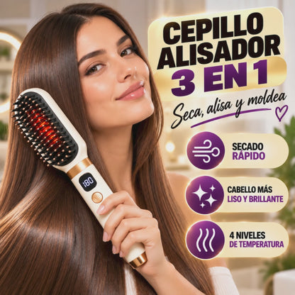 Cepillo Alisador Térmico inalámbrico