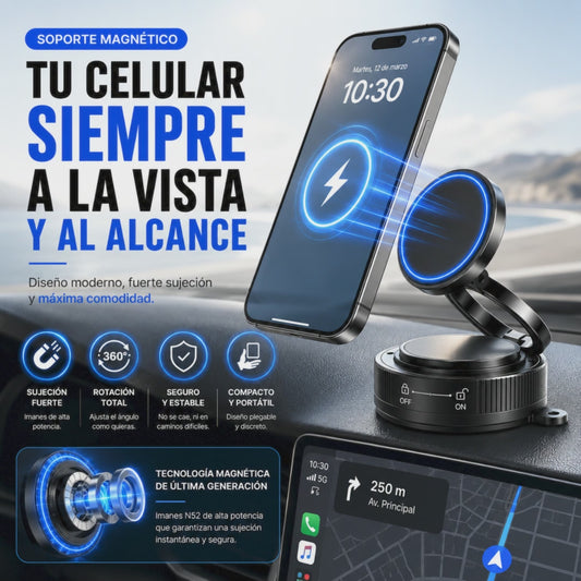 💫 ✨Soporte Magnético Ajustable para Celular – Diseño Premium 360°💫 ✨