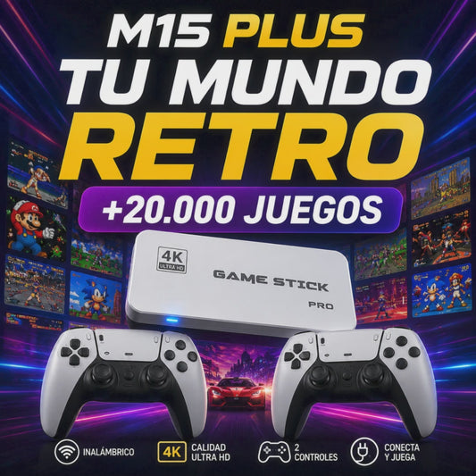 Consola Juegos RETRO GAME STICK PRO-20.000 JUEGOS