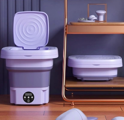 Lavadora Portátil Plegable con Esterilización por Luz Azul e Iones de Plata + ENVÍO GRATIS 🚚